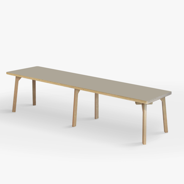 Domusnord Studio Bnk Birkekrydsfiner med Linoleum - 200 cm - 19 farver