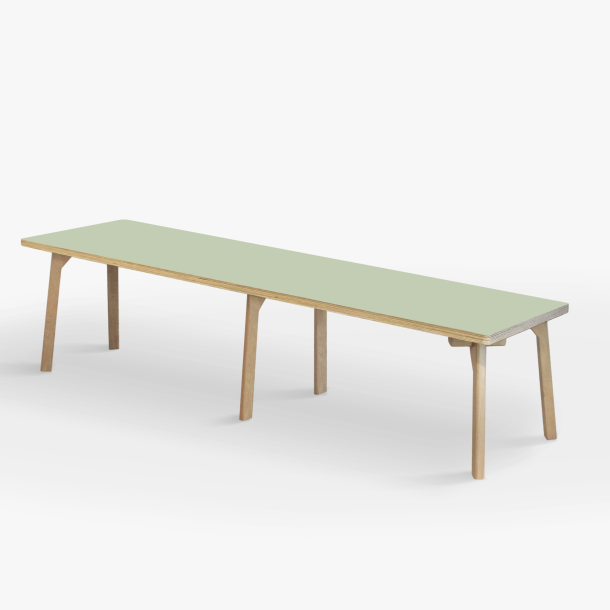 Domusnord Studio Bnk Birkekrydsfiner med Linoleum - 200 cm - 19 farver