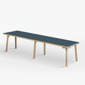 Domusnord Studio Bnk Birkekrydsfiner med Linoleum - 200 cm - 19 farver