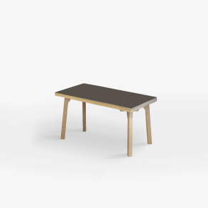 Domusnord Studio zitbank met linoleum en rand van berkenmultiplex 70 cm - Mauve / Bruin