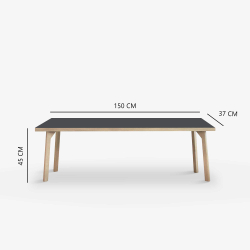 Domusnord Room Bnk Eg Tr med Linoleum - 150 cm - 19 farver