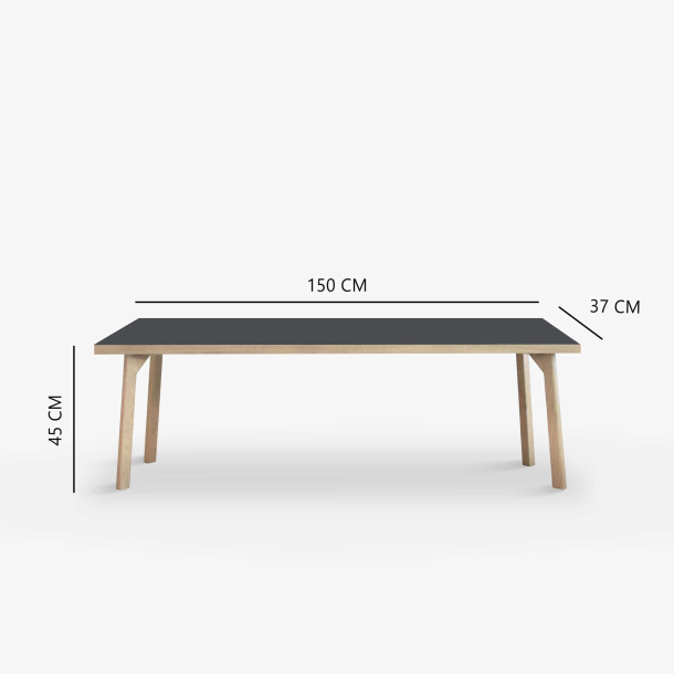Domusnord Room Bnk Eg Tr med Linoleum - 150 cm - 19 farver