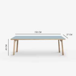 Domusnord Room Bnk Eg Tr med Linoleum - 150 cm - 19 farver