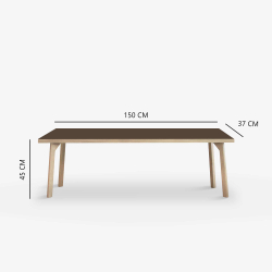 Domusnord Room Bnk Eg Tr med Linoleum - 150 cm - 19 farver