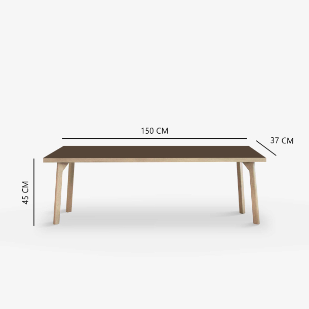 Domusnord Room Bnk Eg Tr med Linoleum - 150 cm - 19 farver