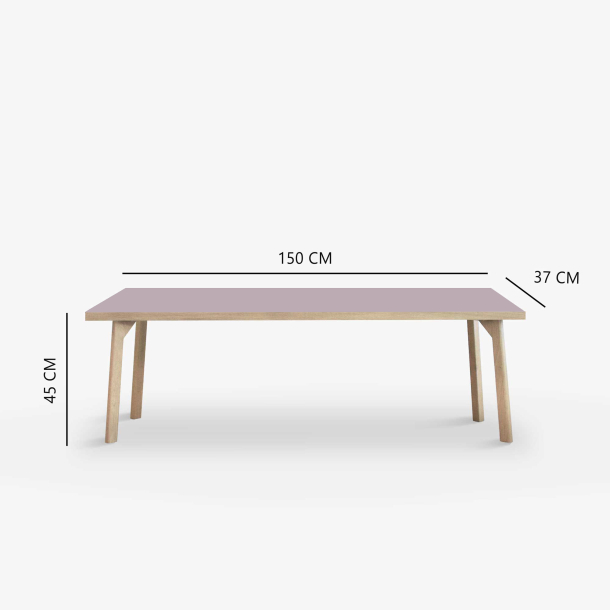 Domusnord Room Bnk Eg Tr med Linoleum - 150 cm - 19 farver