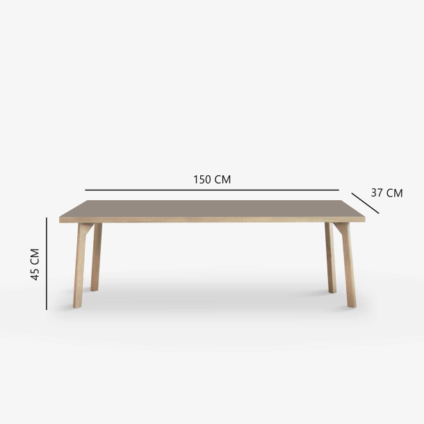 Domusnord Room Bnk Eg Tr med Linoleum - 150 cm - 19 farver