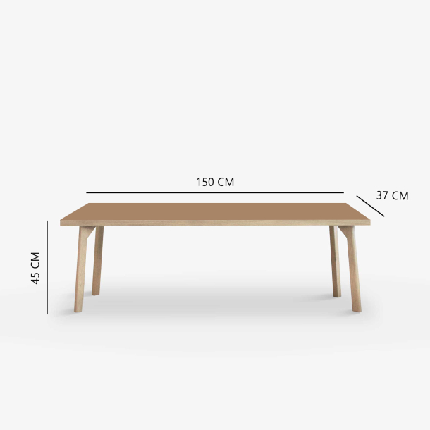Domusnord Room Bnk Eg Tr med Linoleum - 150 cm - 19 farver