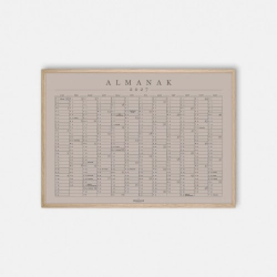 Domusnord Copenhagen � Almanak Kalender plakat 2027 beige