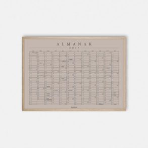 Domusnord Copenhagen � Almanak Kalender plakat 2027 beige