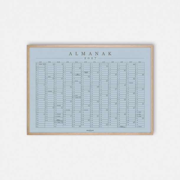 Domusnord Copenhagen � Almanak Kalender plakat 2027 bl�