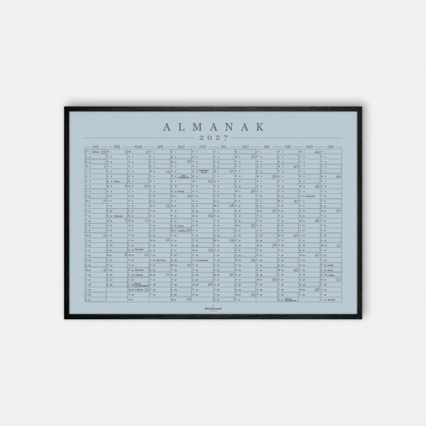 Domusnord Copenhagen � Almanak Kalender plakat 2027 bl�