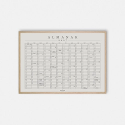 Domusnord Copenhagen � Almanak Kalender plakat 2027 gr�