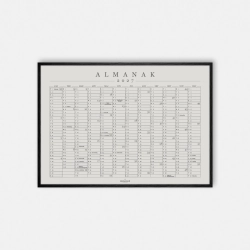 Domusnord Copenhagen � Almanak Kalender plakat 2027 gr�