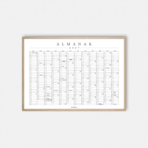 Domusnord Copenhagen � Almanak Kalender plakat 2027 hvid