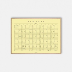 Domusnord Copenhagen � Almanak Kalender plakat 2027 lysegul