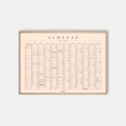 Domusnord Copenhagen � Almanak Kalender plakat 2027 powder