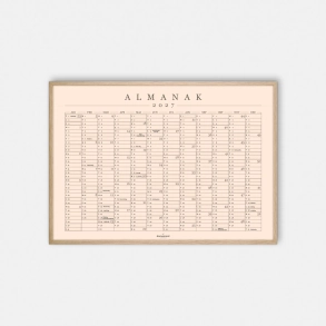 Domusnord Copenhagen � Almanak Kalender plakat 2027 powder