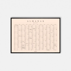 Domusnord Copenhagen � Almanak Kalender plakat 2027 powder
