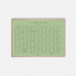 Domusnord Copenhagen � Almanak Kalender plakat 2027 salvie gr�n