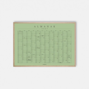 Domusnord Copenhagen � Almanak Kalender plakat 2027 salvie gr�n