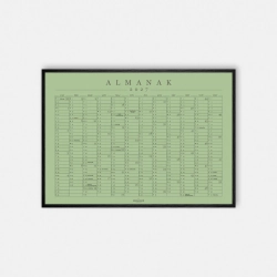 Domusnord Copenhagen � Almanak Kalender plakat 2027 salvie gr�n