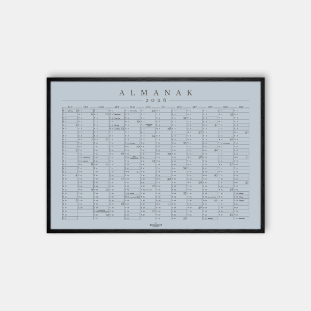 Domusnord Copenhagen  Almanak Kalender plakat 2026 bl