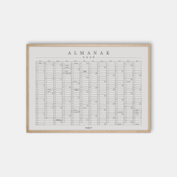 Domusnord Copenhagen  Almanak Kalender plakat 2026 gr