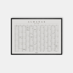 Domusnord Copenhagen  Almanak Kalender plakat 2026 gr