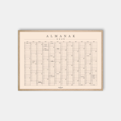 Domusnord Copenhagen  Almanak Kalender plakat 2026 powder