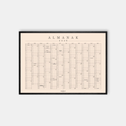 Domusnord Copenhagen  Almanak Kalender plakat 2026 powder