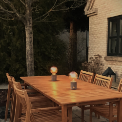 Domusnord Genopladelig &amp; Trdls Marmor Lampe gr