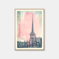 Cat Ravn &amp; Domusnord Brsen Pink Sky with Print Poster