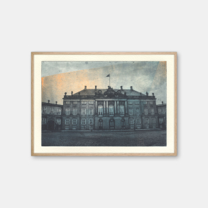 Cat Ravn Tusmrke over Amalienborg Slot Kbenhavn plakat