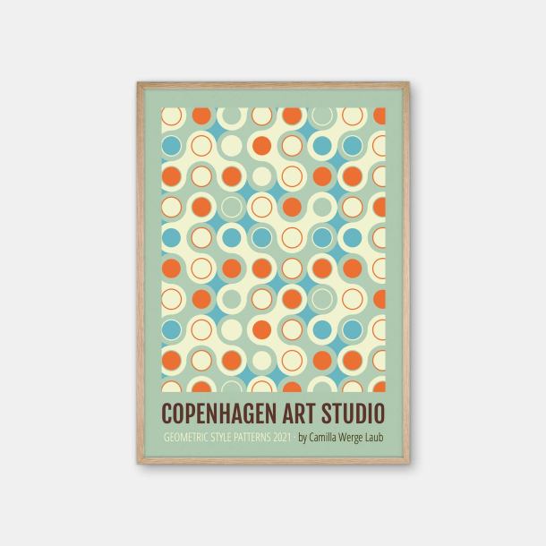Copenhagen Art Studio + Camilla Werge Laub  Bauhaus Circles Poster