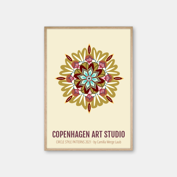 Copenhagen Art Studio + Camilla Werge Laub - Mandala Star Poster