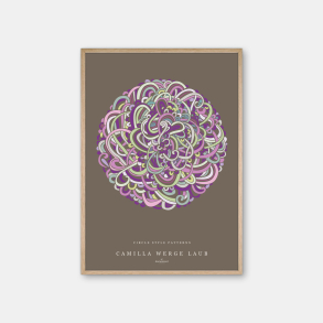 Copenhagen Art Studio + Camilla Werge Laub - Purple Circle Poster