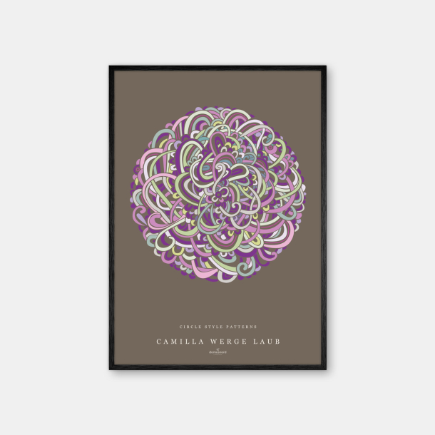 Copenhagen Art Studio + Camilla Werge Laub - Purple Circle Poster