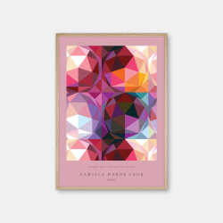 Copenhagen Art Studio + Camilla Werge Laub  Pink Patterns Poster