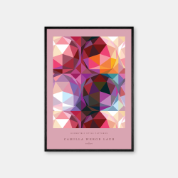 Copenhagen Art Studio + Camilla Werge Laub  Pink Patterns Poster