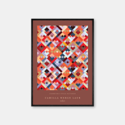 Copenhagen Art Studio + Camilla Werge Laub  Color squares Poster