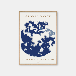 Copenhagen Art Studio - Global Dance Blue Poster