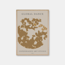 Copenhagen Art Studio - Global Dance Copper Poster