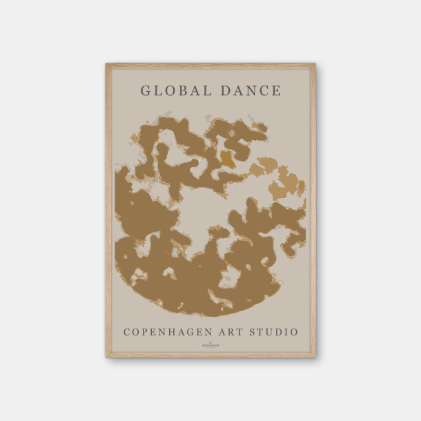 Copenhagen Art Studio - Global Dance Copper - kobber plakat