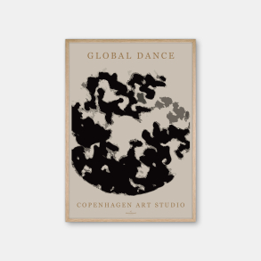 Copenhagen Art Studio - Global Dance Black - sort plakat
