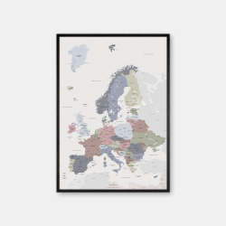 Domusnord Copenhagen - Europakort plakat - gr