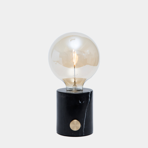 Domusnord Wiederaufladbare und Kabellose Marmorlampe - Schwarz