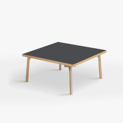 Domusnord Sofabord Room Kvadratisk Lounge Table  med linoleum og eg kant 90x90cm