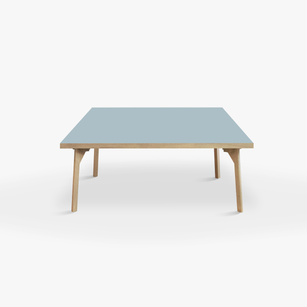 Domusnord Sofabord Room Kvadratisk Lounge Table  med linoleum og eg kant 90x90cm