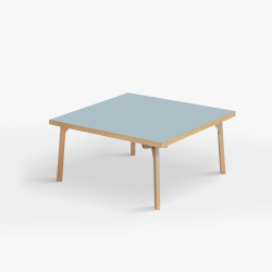 Domusnord Sofabord Room Kvadratisk Lounge Table  med linoleum og eg kant 90x90cm